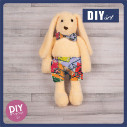 SHORTS + BOW TIE FOR BUNNY - CASSETTES - sewing set
