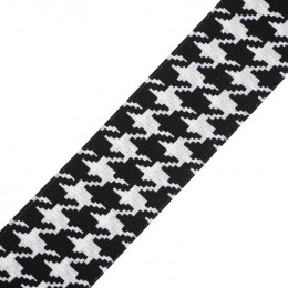 40 mm houndstooth ribbon