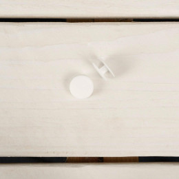Button - bedding clasp 16mm - white