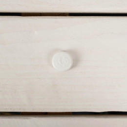 Button - bedding clasp 20mm - white