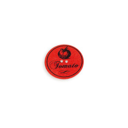 Decorative wooden button 32mm TOMATO - red