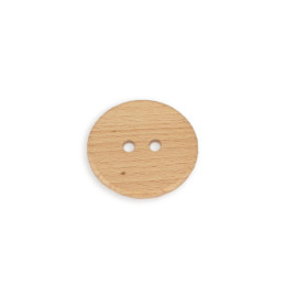 Wooden button 50mm natural