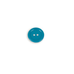 Round, two hole button 20mm - emerald