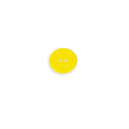 Round, two hole button 20mm - yellow