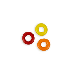 Beads - wooden donut 14 mm - mix