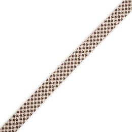 Cotton Bias Binding Tape 18mm in brown HOUNDSTOOTH 