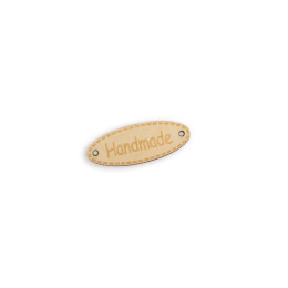 Wooden oval tag - HANDMADE - big