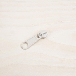 Slider for zipper tape 3mm - White 