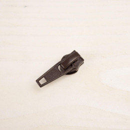 Slider for zipper tape 5mm - AUTO LOCK - brown