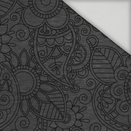 MEHNDI BLACK  / melange graphite - quick-drying woven fabric