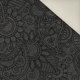 MEHNDI BLACK  / melange graphite- Upholstery velour 