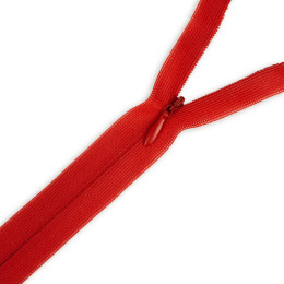 Invisible coil zipper closed-end 16cm - red