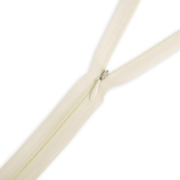 Invisible coil zipper closed-end 50cm - vanilla