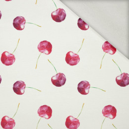 CHERRIES / PAT. 1 - brushed knit fabric with teddy / alpine fleece