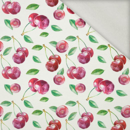 CHERRIES / PAT. 4 - brushed knit fabric with teddy / alpine fleece