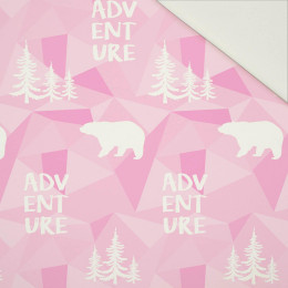 BEARS (adventure) / pink - Cotton drill