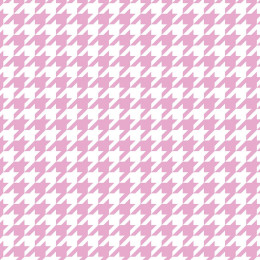 PINK HOUNDSTOOTH / WHITE