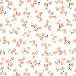 PINK FLOWERS PAT. 4 / white