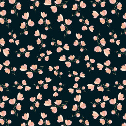 PINK FLOWERS PAT. 4 / black