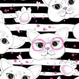 CATS IN GLASSES / pink 