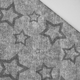 GREY STARS (CONTOUR) / vinage look jeans grey - Panama 220g