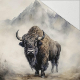 BISON - panel (60cm x 50cm) Hydrophobic brushed knit