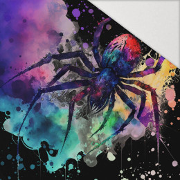 WATERCOLOR SPIDER - panel (60cm x 50cm) Hydrophobic brushed knit