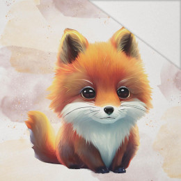 BABY FOX - panel (60cm x 50cm) Hydrophobic brushed knit