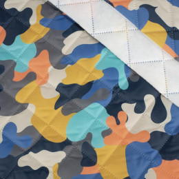 CAMOUFLAGE COLORFUL pat. 2 - Quilted nylon fabric 