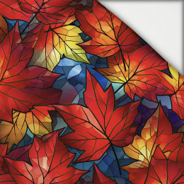 LEAVES / STAINED GLASS PAT. 1 - light brushed knitwear