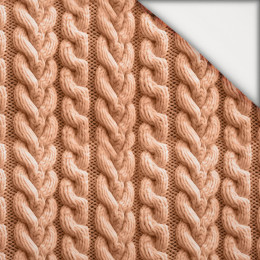 IMITATION SWEATER PAT. 4 / peach fuzz  - light brushed knitwear