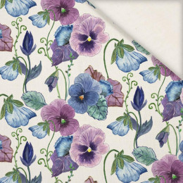 PANSIES (BLOOMING MEADOW) - Linen with viscose