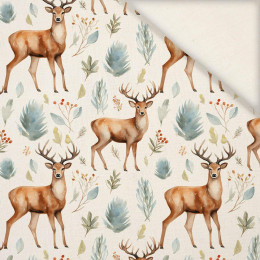 PASTEL REINDEER - Linen 100%