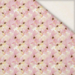 PINK FLOWERS (IN THE MEADOW) - Linen with viscose