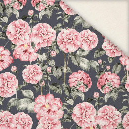 PINK PEONIES pat. 2 - Linen with viscose
