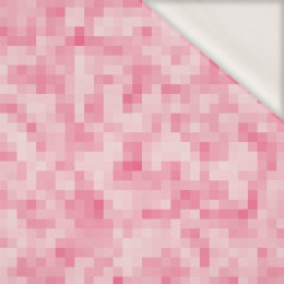 PIXELS pat. 2 / pink - Jersey modal
