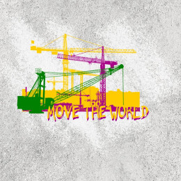 MOVE THE WORLD / green - panel 