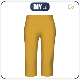 Pajamas-cropped pants "LINDA" -  B-14 SPICY MUSTARD - sewing set