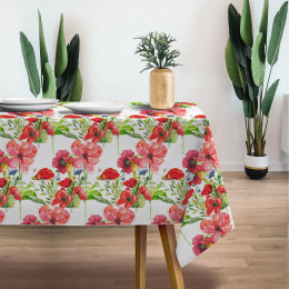POPPIES PAT. 2 (IN THE MEADOW) - Woven Fabric for tablecloths