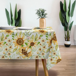 PASTEL SUNFLOWERS PAT. 3 - Woven Fabric for tablecloths