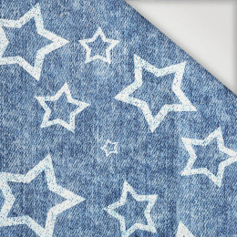 WHITE STARS (CONTOUR) / vinage look jeans dark blue - Nylon fabric PUMI