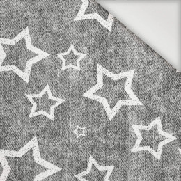 WHITE STARS (CONTOUR) / vinage look jeans grey - Nylon fabric PUMI