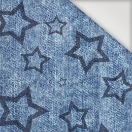 DARK BLUE STARS (CONTOUR) / vinage look jeans dark blue - Nylon fabric PUMI