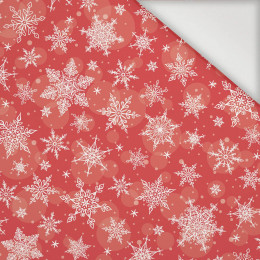 SNOWFLAKES PAT. 2 / red  - Nylon fabric PUMI