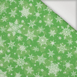 SNOWFLAKES PAT. 2 / green  - Nylon fabric PUMI
