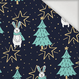 HARES WITH CHRISTMAS TREES - Nylon fabric PUMI