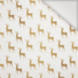 GOLDEN DEERS pat. 2 (WHITE CHRISTMAS) - Nylon fabric PUMI