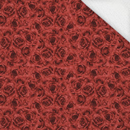 ROSES pat. 5 (CHECK AND ROSES) - thick looped knit 