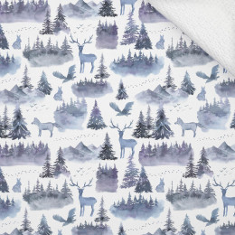 ANIMALS IN THE FOREST (PAINTED FOREST) - thick looped knit 