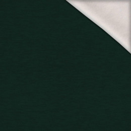 MELANGE BOTTLE GREEN - brushed knitwear with elastane ITY